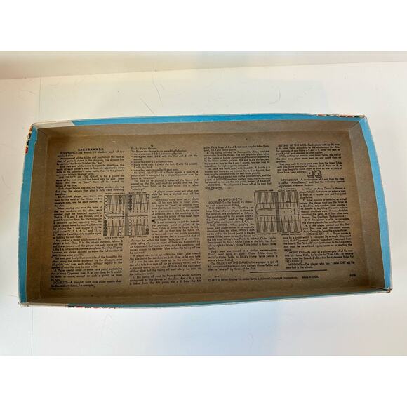 Vintage Backgammon and Acey-Deucy Board Games 1973 age 7-adult, 2 players - Picture 8 of 9